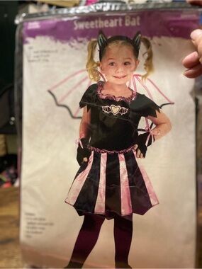 Vintage Fun World Sweetheart bat toddler costume